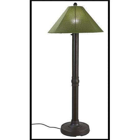 PATIO LIVING PatioLiving 65687 Catalina Outdoor Floor Lamp; Spectrum Cilantro & Bronze 65687